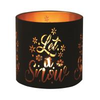 Aroma Black & Gold Let It Snow Jar Sleeve & Wax Melt Warmer Extra Image 2 Preview